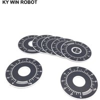 10pcs 0-100 WTH118 potentiometer knob scale digital scale can be equipped with WX112 TOPVR