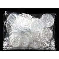 HOT 100 pcs Disposable Holder Sticker Glue Adhesive Pallet For Eyelash Extension Eyelash Makeup Tools Plastic Flower Eyelash