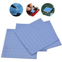 100pcs/lot10x10x1mm GPU CPU PS3 PS2 XBOX Heatsink Cooling Thermal Conductive Silicone Pad Works For TV Boards Proper Electronics