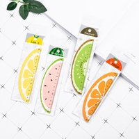 1pcs/lot Kawaii Cartoon Fruit Orange Lemon Kiwi Wooden Straight Rulers Drawing Tool Stationery Gift School Supplies 15cm