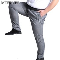 MFERLIER printemps été hommes pantalons 5XL 6XL 7XL 8XL 9XL 10XL taille 138cm grande taille élastique 145kg grande taille pantalon
