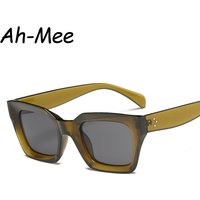 Lunettes de soleil carrées œil de chat pour femmes, Design de marque rétro, Vintage, UV400