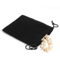100pcs 12*10Cm Black Velvet Gift Drawstring Pouch Bags,Party Jewelry Gift Bag Christmas Candy Wedding Gift Bags Jewelry Packing