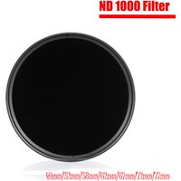 ND Filter ND1000 Neutral Density Filtors 49MM 52MM 55MM 58MM 62MM 67MM 72MM 77MM 82MM 95MM Photo for Canon Nikon Sony Camera