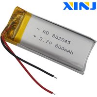 3.7V 800mAh 2.96Wh Li-Polymer Li Lithium Battery 802045 Lipo For Car Camera DVC DVR GPS Music Player Speaker Driving Record Pen