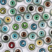 Onebeading 6 8 10 12 14 16 18 20 25 30mm Random Mixed Toys Dolls Eyes Round Glass Cabochons Flatback Photo Dome Cameo K02885