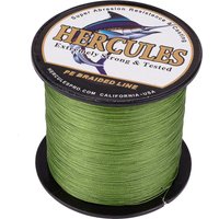 Hercules Braid Fishing Line PE Army Green 4 Strands 100M 300M 500M 1000M 1500M 2000M Fishing6LB-100LB Weave Super Strong Threads