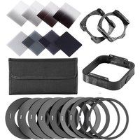 Walking Way Gradient Neutral Density Complete Gradual ND Square Filter Kit Adapter rings for Cokin P SLR DSLR Camera Lens