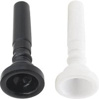 Trumpet Mouthpiece Parts Accessories ABS Plastic Trumpet For Brass Instruments Black White Durable 66.3x25x25mm