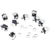 Original new 100% earphone socket PJ-301BM with metal frame 3.5mm audio and video socket with full copper nut (SWITCH)*