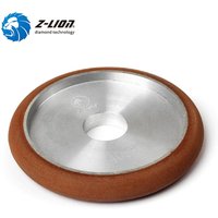 Z-LION Diamond Fluting Wheels Resin Bond 14mm Thickness R7 Type Flutes Wheel For Granite Marble Grinding Tools Grit 50-3000