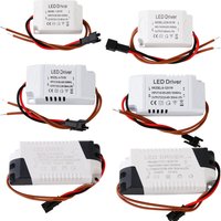 LED Constant Current Driver 85-265V 1-3W 4-5W 4-7W 8-12W 18-24W Power Supply Output 300mA External Drive For LED Downlight