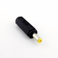 2pcs CCTV DC Power Adapter 5.5mm x 2.5mm Female Jack to 4.8mm x 1.7mm Male Plug Connector Straight Black