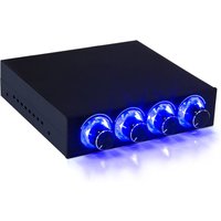 Fan Speed Controller 4 Channel W/ LED Controls Up To 4 Sets Of PC Computer Fans GDT Controller And CPU HDD VGA