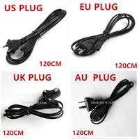 1x Durable 2-Prong 1.2 m UE US UA ROYAUME-UNI 4 Normes AC Alimentation Adaptateur Cordon Câble Plomb de charge Ligne Fils