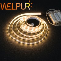 3AA Batterie Power Led Streifen Licht SMD2835 50 cm 1M 2M 3M 4M 5M Flexible Beleuchtung Band Band Weiß/Warmweiß Streifen Hintergrundbeleuchtung