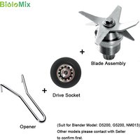 Mixer-Ersatzteile aus Edelstahl, gehärtet, sechs Mischen und Schneiden, gezahnte Klingen, Messer, Antriebssockelöffner, komplette Baugruppe