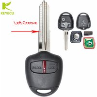 KEYECU New Remote Key Fob 2Button 433MHz for Mitsubishi Pajero 2007-2012 G8D-571M-A Uncut Left blade