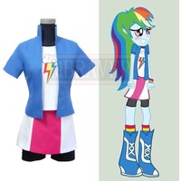 Rainbow Dash Cosplay Costume Halloween Christmas Party Uniform Custom Made Any Size