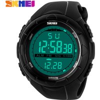 SKMEI-Montres de sport militaires numériques pour hommes, montres-bracelets étanches, natation et escalade, horloge décontractée en plein air, marque, 50m