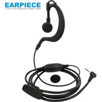 2.5mm Earhook Earpiece Headset Mic for Motorola Talkabout TLKR T5 T7 T80 T5720 T5428 FR50 FR60 T5820 T6200 Walkie Talkie Radio