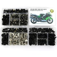 Kit Complet de Boulons de Carénage Adaptés à la Moto Kawasaki ZX14R ZZR1400 2012-2024, Clips Kg