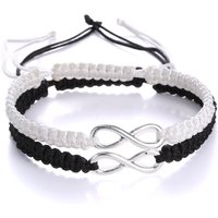 2 Pcs New Retro Infinity Handmade Bracelet Set Friendship Bracelet Set Men Couples Bracelets & Bangles Set Infinity Jewelry