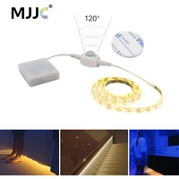 Battery LED Tape Motion Sensor 2M 3M 4M 5M PIR LED Strip 5V SMD 2835 Battery Operated Powered Stripe Ribbon Lighting for Cabinet
