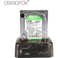Deepfox USB 3.0/Typ C zu Sata/Ide Festplatte Docking station für 2,5 Zoll/3,5 Zoll HDD-Gehäuse m2 tf SD-Steckplatz für TV-Laptop