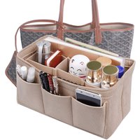 Fashion Women Bag Cosmetic Bags And Make up Organizer Felt Insert Bag For Handbag Felt Cloth Inner Bag Fits Various Brand Bags