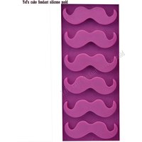 3D Moustache Silicone Mold Cake Decoraring, Sugarcraft Chocolate Candy Making Resin Gum Paste Scrapbooking Mold F0842