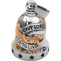 Live To Ride Eagle Biker Bell Pendant Stainless Steel Wing Engine Skull Rose Lady Rider US Flag Masonic Indian Christmas Gift