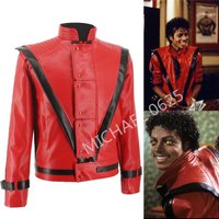Michael Jackson Jacket in Thriller MTV Red England Retro Leather Collection Outwear