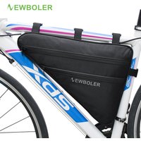 NEWBOLER Large Bicycle Triangle Bag Bike Frame Front Tube Bag Waterproof Cycling Bag Pannier Ebike Tool Bag Accessories XL