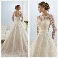 New Vintage Wedding Jackets Lace Appliques V Back Floral Boleros Jacket Long Sleeves Custom Size Bridal Women Accessories