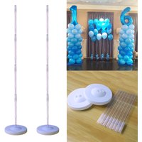 Support de colonne de ballons transparent de 127cm, support de ballons en arc pour décoration de remise de diplôme, fournitures de fête prénatale, anniversaire, mariage