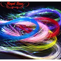 Total 1000strands 4packs set Ice Wing Fiber flat flash Tinsel crystal flashabou saltwater streamer flies fly tying materials