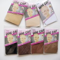 30PCS (15bag)Stocking Wig Cap Fashion Stretchable Mesh Wig Cap Mesh Weaving Black Brown Beige Wig Hair Net Making Caps Hairnets