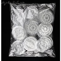 100pcs Glue Gasket Pad For Eyelash Extension Transparent Glue Holder Eyelashes Adhesive Plastic Glue Pallet Paste Eeylash Tools