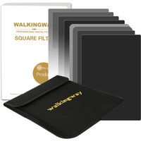 150*100mm Graduated Grey & Full color Neutral Density ND2 ND4 ND8 ND16 Square Camera Filter for Cokin Z Series Lee Hitec 4X6''