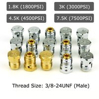 3PCS Air Tool Burst Disk 1.8K , 3K , 4.5K , 7.5K For HPA/CO2 Compressed Air Tank Regulator Valve