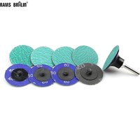 8 pcs 2"/3" Zirconia Sanding Disc Drill Holder for Supper Hard Metal Alloy Knife Grinding