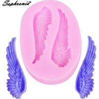 1pcs Angel Wing Silicone MoldS Kitchen Baking Tool Resin DIY Cake Chocolate Fondant Moulds Pastry Dessert Lace Decoration M755
