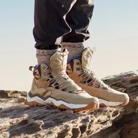 RAX hommes chaussures de randonnée mi-haut imperméable en plein air Sneaker hommes en cuir Trekking bottes sentier Camping escalade chasse baskets femmes