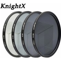 KnightX ND2 ND4 ND8 ND16 ND FILTER for Nikon D3100 D3200 D5200 D7100 for Canon 1100d 1200D 49mm 52mm 55mm 58mm 62mm 67mm 72 77mm