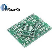 100pcs/ SOT23 MSOP10 SOT-23 Adapter Plate SMD To DIP10 Pinboard UNAX 0.5mm/0.95mm To 2.54mm PCB