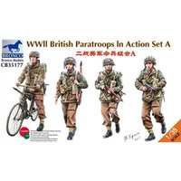 BRONCO CB35177 1/35 WWII British Paratroops In Action Set A - Scale Model Kit