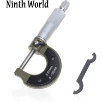 Ninth World Wholesale Outside Micrometer 0-25mm / 0.01mm Gauge Vernier Caliper Measuring Tools With Box