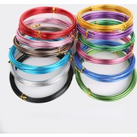 1mm (18 Gauge) 10M Anadized Aluminum Craft Floristry Wire Round Metallic Beading Wire for DIY Handmade Jewelry Makings