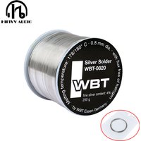 HIFI Audio Electronic Accessories DIY Welding line 100% Original WBT-0820 0.8mm 4% Ag silver solder tin wire Germany WBT 0820